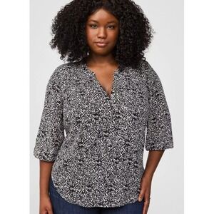 Torrid Black Blouse Size 0 - Size 12 - Large